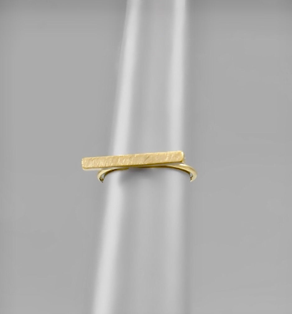 Gold Bar Ring